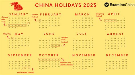 月曆2023|Year 2023 Calendar – China